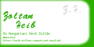 zoltan heib business card